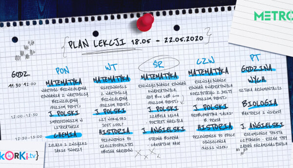 Korki.tv PLAN LEKCJI 18-22.05